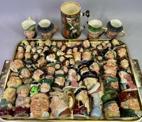 SMALL & MINIATURE CHARACTER JUGS - mainly Royal Doulton, approximately 70 various