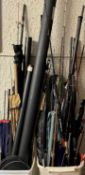 FISHING TACKLE - a large collection of rods for coarse, sea and fly fishing