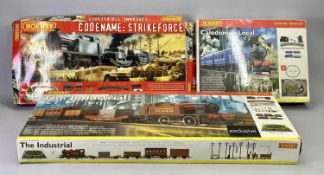 HORNBY OO GAUGE ELECTRIC TRAIN SETS - Caledonian Local R1016, The Industrial R1088 and Code Name