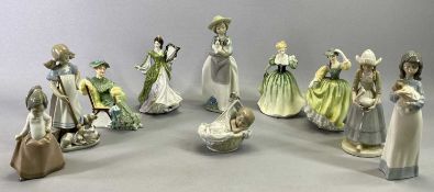 ROYAL DOULTON FIGURINES (4) - Buttercup HN2309, Ascot HN2356, Ladies of the British Isles, Ireland