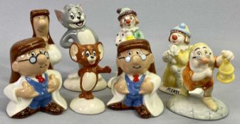 BOXED JOHN BESWICK FIGURES (2) - Tom & Jerry, Royal Doulton Snow White figure Doc with lantern,
