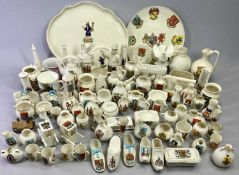 CRESTED CHINA - Majority English themed, including Goss ETC, approximately 199 pieces