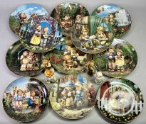 M J HUMMEL LIMITED EDITION PLATES (11) - from Little Companions Collection, 21cms diameter, 3 x