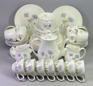 WEDGWOOD 'ICE ROSE' PATTERN DINNER & TEA SERVICE - approximately 54 pieces