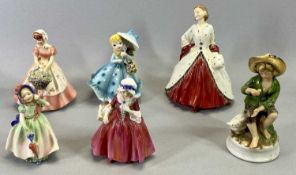 ROYAL DOULTON FIGURES (3) - 'The Ermine Coat' HN1981, 'Lavinia' HN1955, 'Babie' HN1079 and a