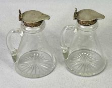 SILVER WHISKY NOGGINS, A PAIR - Birmingham 1934, Maker S Blanckensee & Son, 10.5cm heights