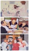 BERYL COOK British 1926 - 2008 colour prints, a pair - Tango Busking and Bouillabaisse in Marseille,