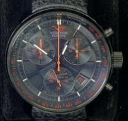 VOSTOK EUROPE GAZ-14 LIMOUSINE GRAND CHRONO WRISTWATCH - with leather strap and original box and