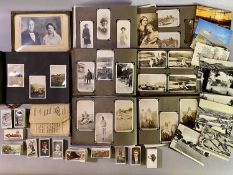 FAMILY PHOTOGRAPH COLLECTION - presumed related identity cards and ration books, collector's