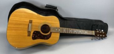 WASHBURN ACOUSTIC GUITAR - 105cms with padded soft carry case
