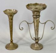 LOADED BASE BUD VASES (2) - Chester 1921, Maker Robert Pringle & Sons, 20cms H, having a shaped