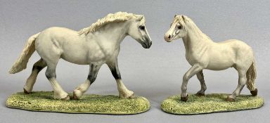 BORDER FINE ARTS FIGURES (2) - 'Welsh Cob' (grey), 129B, signed A Wall, 9.5cms H and 'Welsh Mountain