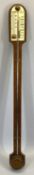 I BLATT BRIGHTON 20TH CENTURY MAHOGANY STICK BAROMETER - 90cms H