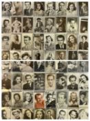 VINTAGE FILM, THEATRE & TV STAR RELATED PROMO CARDS (65) - to include Jean Kent, Petula Clark, Billy