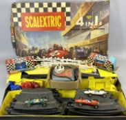 A TRI-ANG SET - Model 80 4 in 1 Motor Racing set, boxed, four lane racing with four electric cars