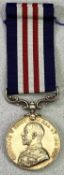 GEORGE V MILITARY MEDAL FOR BRAVERY IN THE FIELD - awarded to 11322 Cpl A Colling R.F.A