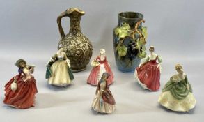 ROYAL DOULTON FIGURINES (6) - 'Fair Lady' HN2832, 'Soiree' HN2312, 'Elegance' HN2264, 'Paisley