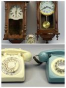 LINCOLN 31 DAY MAHOGANY CASED WALL CLOCK - 60cms H, C Wood & Sons mahogany cased wall clock, 72cms H