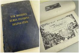 BOBBIN (TIM) Human Passions Delineated, original publisher's blue cloth gilt, c.1850, folio