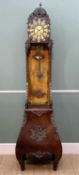 FRENCH STAINED BEECH & METAL MOUNTED COMPTOISE CLOCK, 20th century, 11.5