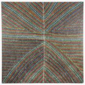 DOLLY PETYARRE MILLS, acrylic on linen - Yam Seed and Emu Tucker, inscribed verso, 91 x 91cm, with