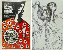 VINTAGE CARDIFF COLLEGE OF EDUCATION STUDENT'S UNION POSTER AND REPRODUCTION PINK FLOYD/GERALD