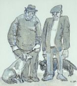 ‡ KAREL LEK (Belgian-Welsh, 1929-2020) watercolour and ink - entitled verso on Attic Gallery