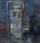 ‡ ANDREW DOUGLAS-FORBES mixed media with gouache - entitled verso 'My Flat, With Ewenny Pottery',