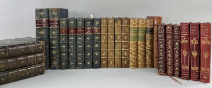 EARLY 20TH CENTURY BINDINGS, most with Merchiston Castle School gilt tooled arms on cover and some