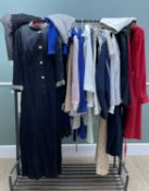 RAIL OF ASSORTED LADIES CLOTHING, including dresses, jackets, cocktail dresses, skirts, trousers,