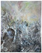 ‡ ANDREW N LANNING (British, b. 1968) acrylic on stretched canvas - abstract, entitled verso '