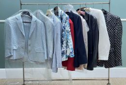 ASSORTED LADIES JACKETS, including a Madeleine lemon jacket and an Adolfo Dominguez black leather