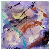 ‡ ANTONIO RUSSO (Italian Contemporary, b. 1965) acrylic on canvas - abstract, entitled verso 'Freaky