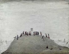 ‡ LAURENCE STEPHEN LOWRY RBA RA, 1975, offset lithograph printed in colours on wove - 'The Notice