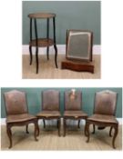 ASSORTED OCCASIONAL FURNITURE, including Napoleon III two-tier etagere, George III mahogany box base