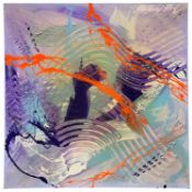 ‡ ANTONIO RUSSO (Italian Contemporary, b. 1965) acrylic on canvas - abstract, entitled verso '