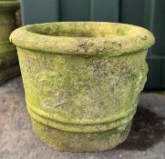 COMPOSITION STONE PLANTER, 33cm high