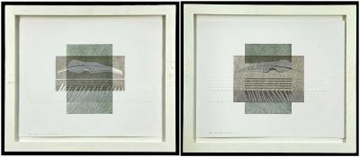 ‡ EDWINA ELLIS (Australian, b. 1946) limited edition (14/30) collograph etching on rives, pair -