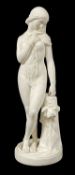 VICTORIAN MINTON PARIAN WARE FIGURE 'The Octoroon', designed by John Bell (1812-1895), standing nude