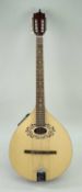 HORA OCTAVE ELECTRIC MANDOLIN, with cut out decoration around the sound hole, made in Romania