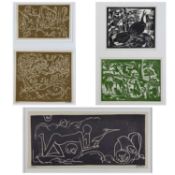 WALTER WHALL BATTISS (South African 1906-1982) limited edition (25/62) screen print - set of two