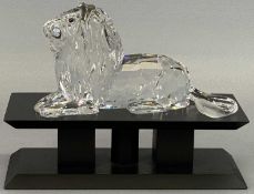 SWAROVSKI COLLECTORS SOCIETY ANNUAL EDITION FIGURE - 1995 Inspiration Africa 'The Lion', 11.5cms