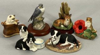 BORDER FINE ARTS SMALL ANIMAL FIGURES (6) - CC07 Kitten in Boots, B0854 Symbol of Loyalty, B1230