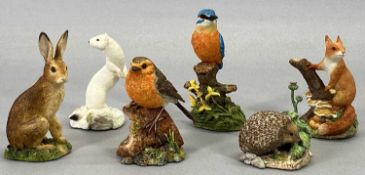 BORDER FINE ARTS SMALL ANIMAL FIGURES (6) - SRE6 Gardener's Friend, B1543 Secret Store, B0805