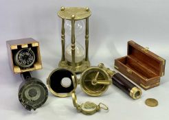 VINTAGE AIR MINISTRY HAND BEARING COMPASS - type O6A, 23cms H, a smaller hand bearing compass, 14cms