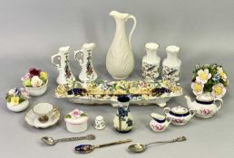 WILLIAM MOORCROFT FOR JAMES MACINTYRE & CO MINIATURE 'FLORIAN' VASE, early 20th century, of low