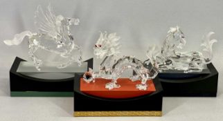 SWAROVSKI COLLECTORS SOCIETY ANNUAL EDITION FIGURES 'Fabulous Creatures' - 1996 The Unicorn, 18cms