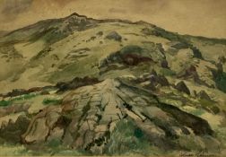 ALFRED BURGESS SHORROCKS watercolour - Snowdon, signed, 25 x 36cms