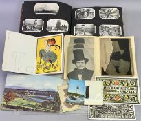 LOCAL EPHEMERA - to include photographs and negative glass plate portrait of John Hughes who drove