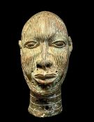 IFE STYLE METAL ALLOY HEAD, 34cm H